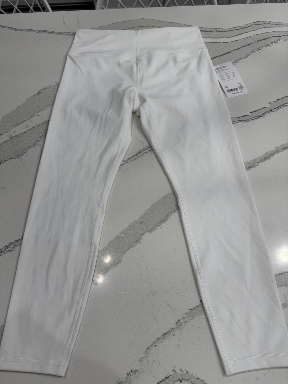 Athleta Ultra High Rise Elation 7/8 Tight - White- Medium